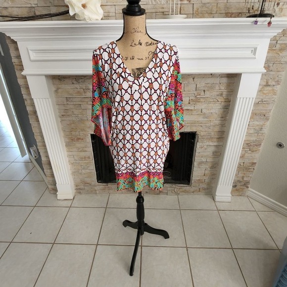 TRINA Turk 60s 70s retro‎ vibe tunic dress size XS - Picture 1 of 7